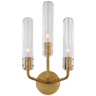 Casoria 17" Triple Sconce, a premium Decorative light by Visual Comfort & Co. Close - up image of its design.