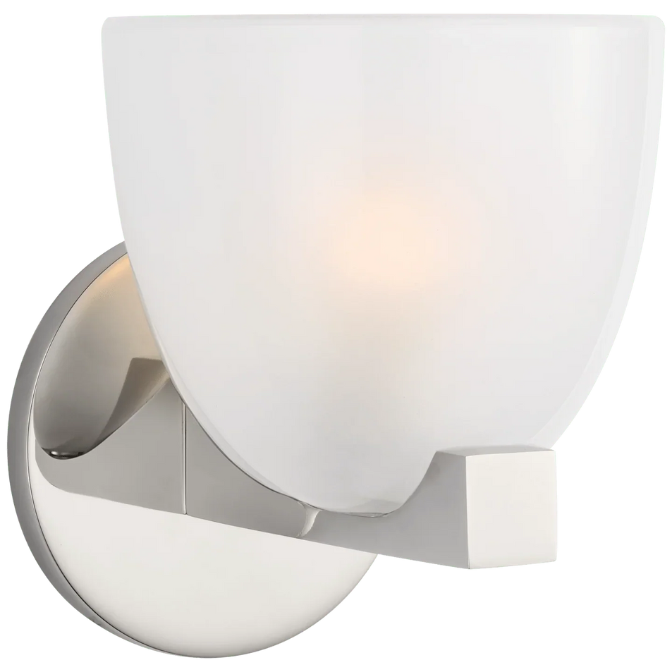 Carola Single Sconce, a premium Bath light by Visual Comfort & Co. Close - up image of its design.