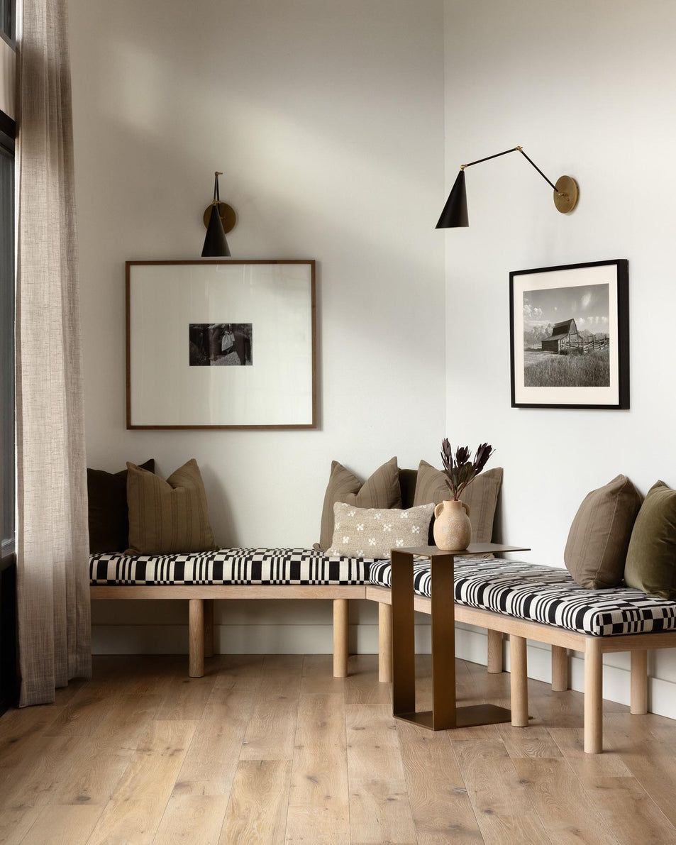 Clemente Double Arm Library Sconce, a premium Functional light by Visual Comfort & Co. Close - up image of its design.