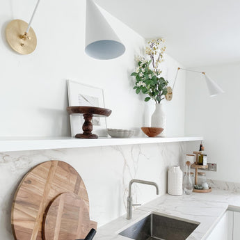 Clemente Double Arm Library Sconce, a premium Functional light by Visual Comfort & Co. Close - up image of its design.