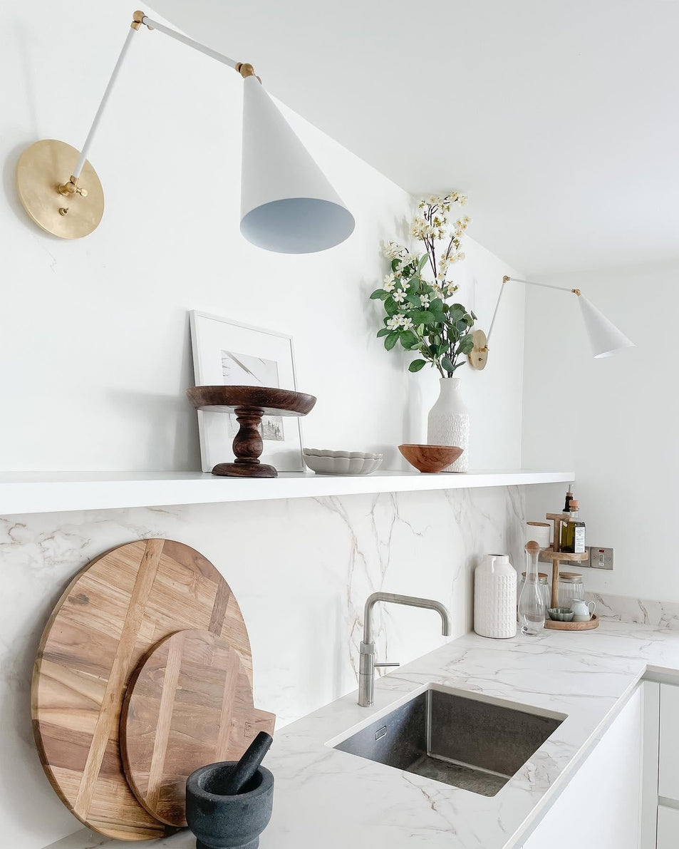 Clemente Double Arm Library Sconce, a premium Functional light by Visual Comfort & Co. Close - up image of its design.