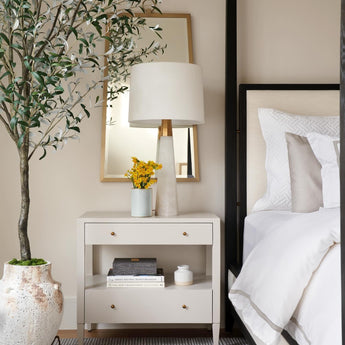 Olsen Table Lamp, a premium Decorative light by Visual Comfort & Co. Close - up image of its design.