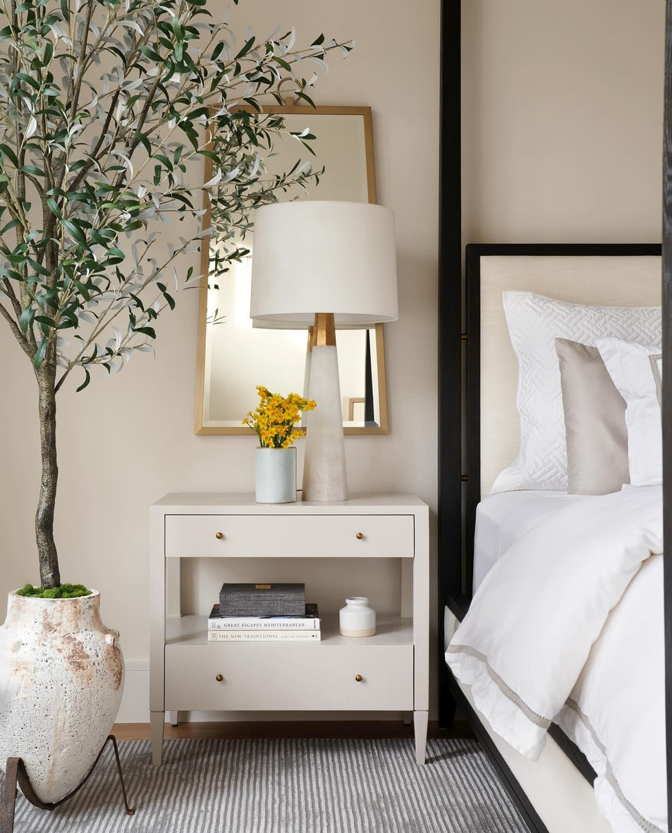 Olsen Table Lamp, a premium Decorative light by Visual Comfort & Co. Close - up image of its design.