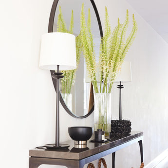 Beaumont Medium Buffet Lamp, a premium Decorative light by Visual Comfort & Co. Close - up image of its design.