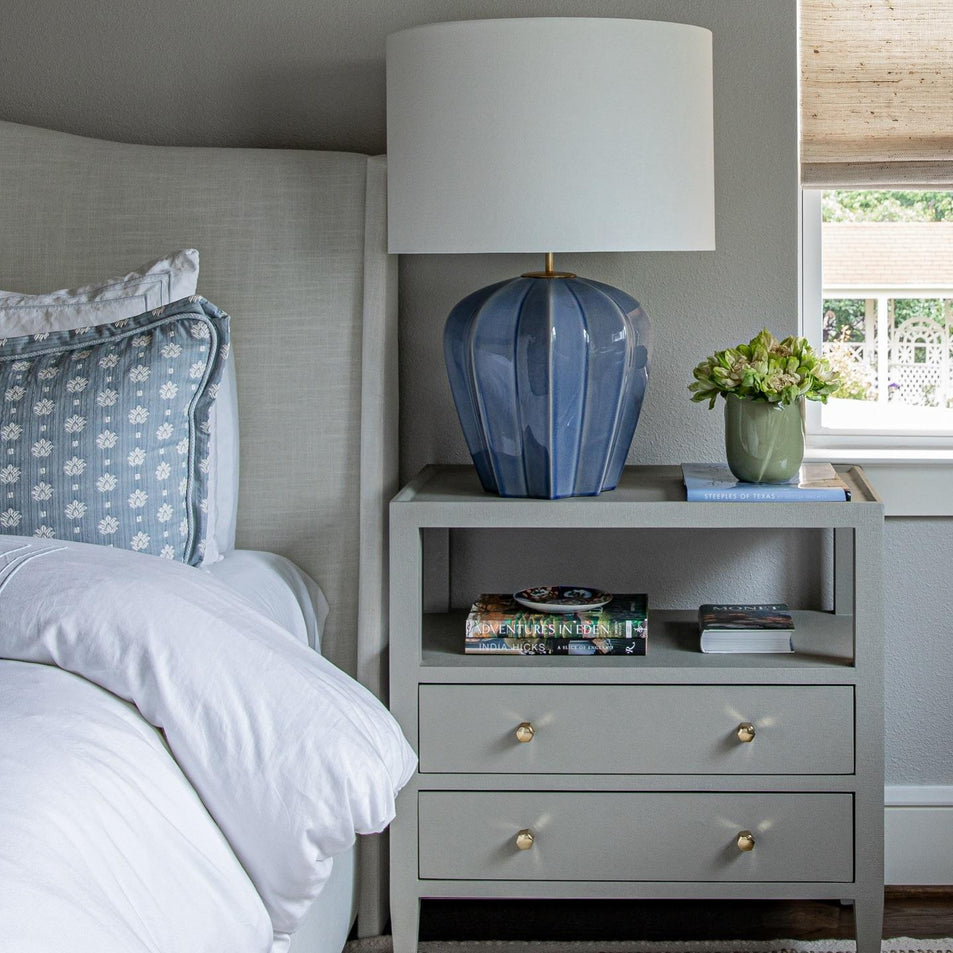 Pierrepont Medium Table Lamp, a premium Decorative light by Visual Comfort & Co. Close - up image of its design.