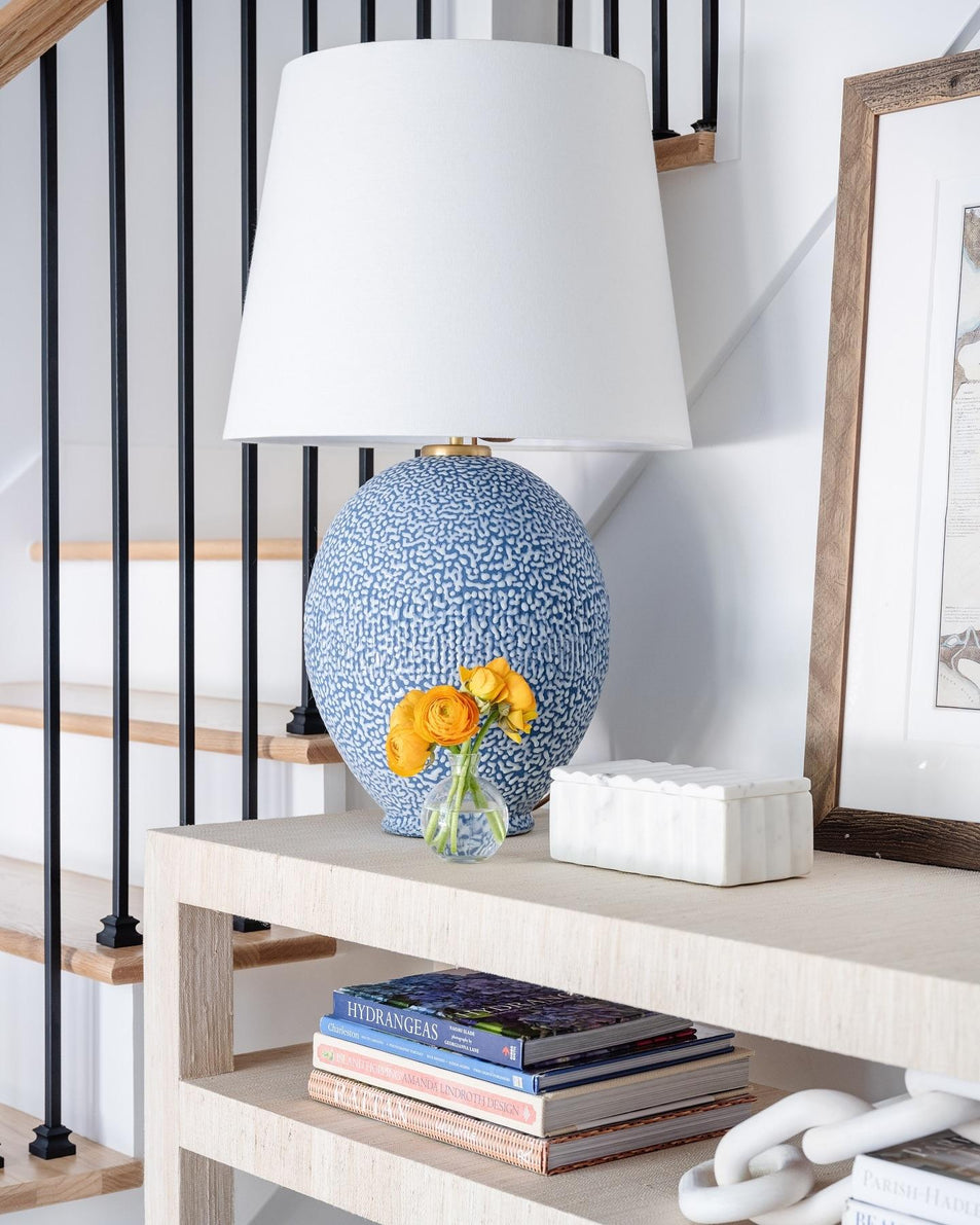 Toulon Table Lamp, a premium Decorative light by Visual Comfort & Co. Close - up image of its design.