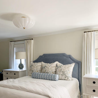 Rosehill Large Semi - Flush Mount, a premium Flush Mount light by Visual Comfort & Co. Close - up image of its design.