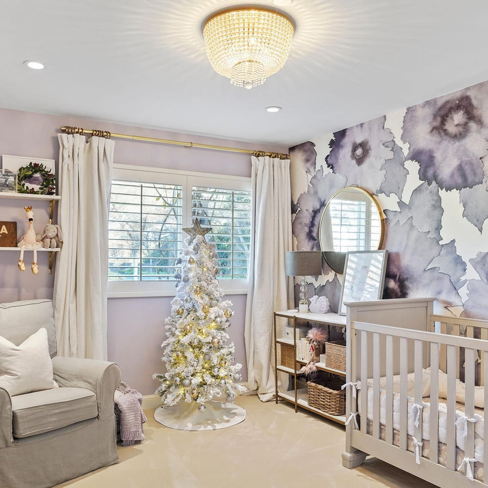 Jacqueline Flush Mount, a premium Flush Mount light by Visual Comfort & Co. Close - up image of its design.