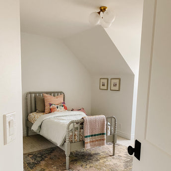 Cristol Large Triple Flush Mount, a premium Flush Mount light by Visual Comfort & Co. Close - up image of its design.