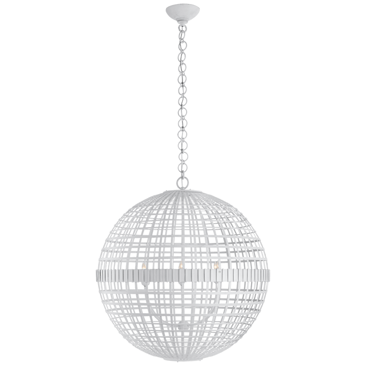 Mill Large Globe Lantern, a premium Lantern light by Visual Comfort & Co. Close - up image of its design.