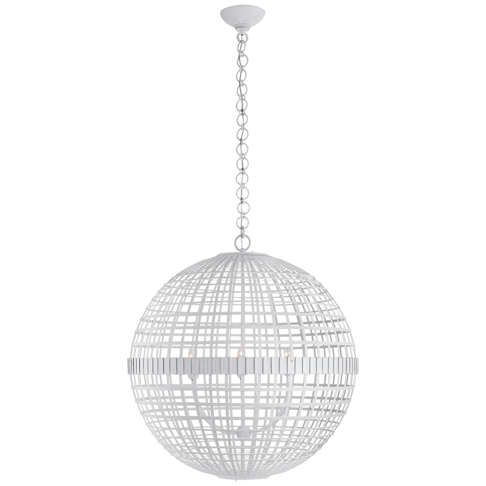 Mill Large Globe Lantern, a premium Lantern light by Visual Comfort & Co. Close - up image of its design.