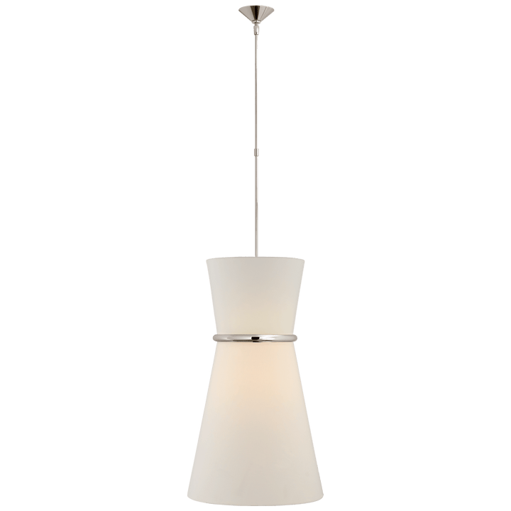 Clarkson Large Single Pendant, a premium Pendant light by Visual Comfort & Co. Close - up image of its design.