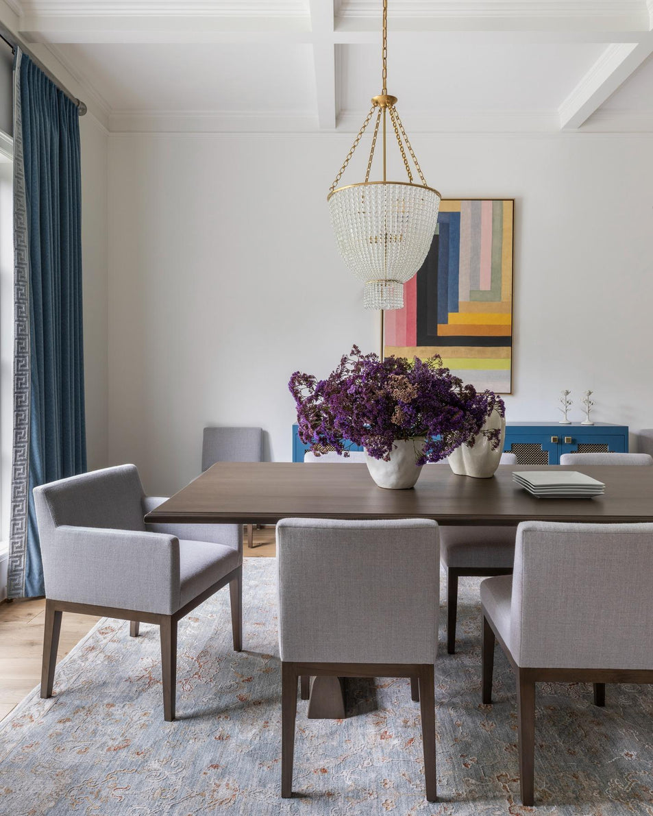 Jacqueline Chandelier, a premium Chandelier light by Visual Comfort & Co. Close - up image of its design.