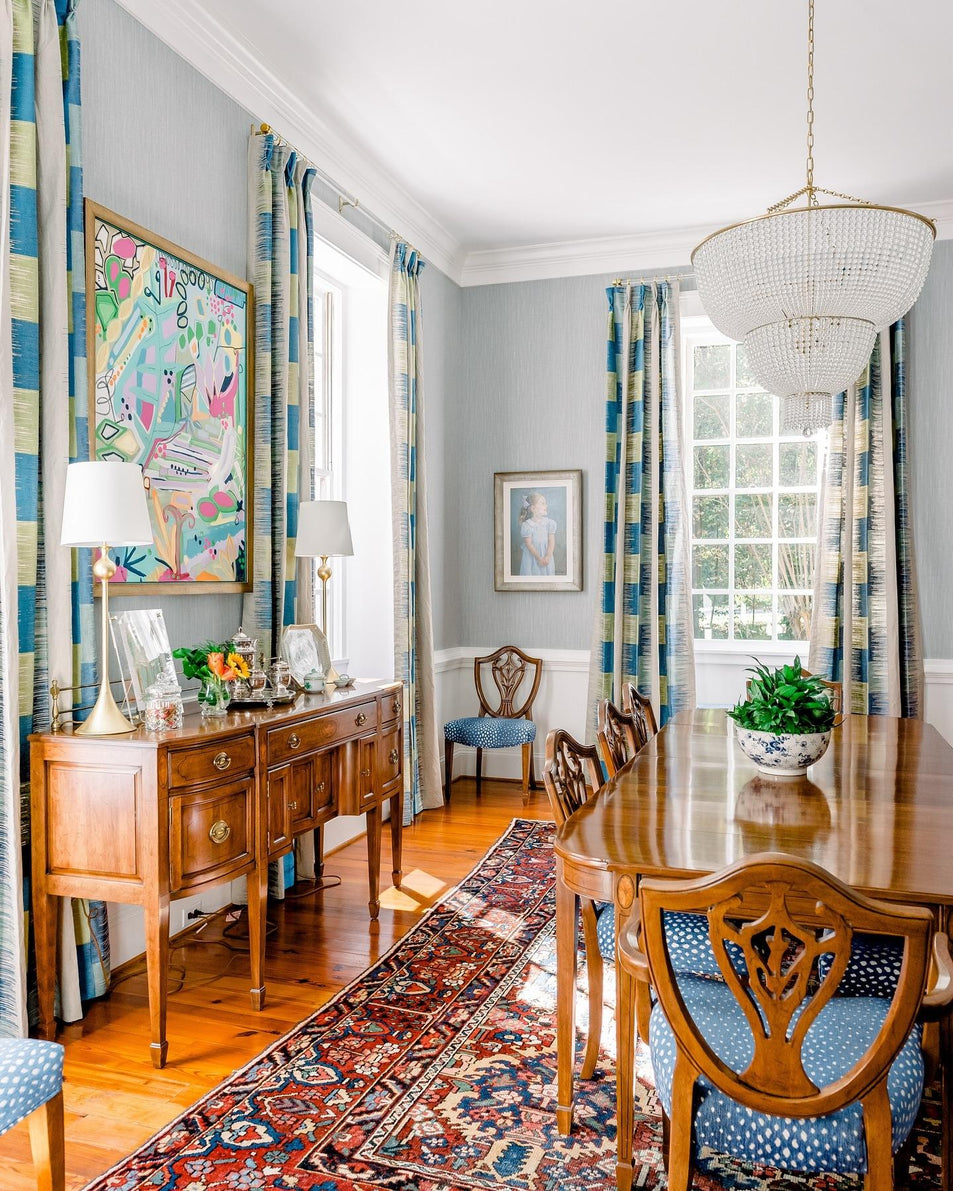 Jacqueline Two - Tier Chandelier, a premium Chandelier light by Visual Comfort & Co. Close - up image of its design.