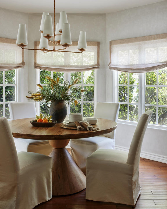 Fontaine Large Offset Chandelier, a premium Chandelier light by Visual Comfort & Co. Close - up image of its design.