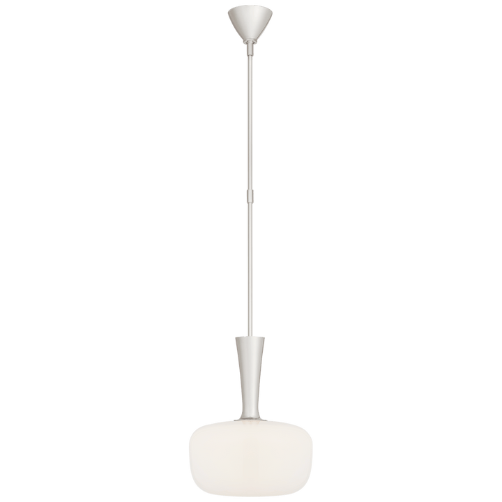 Sesia Small Oval Pendant, a premium Pendant light by Visual Comfort & Co. Close - up image of its design.