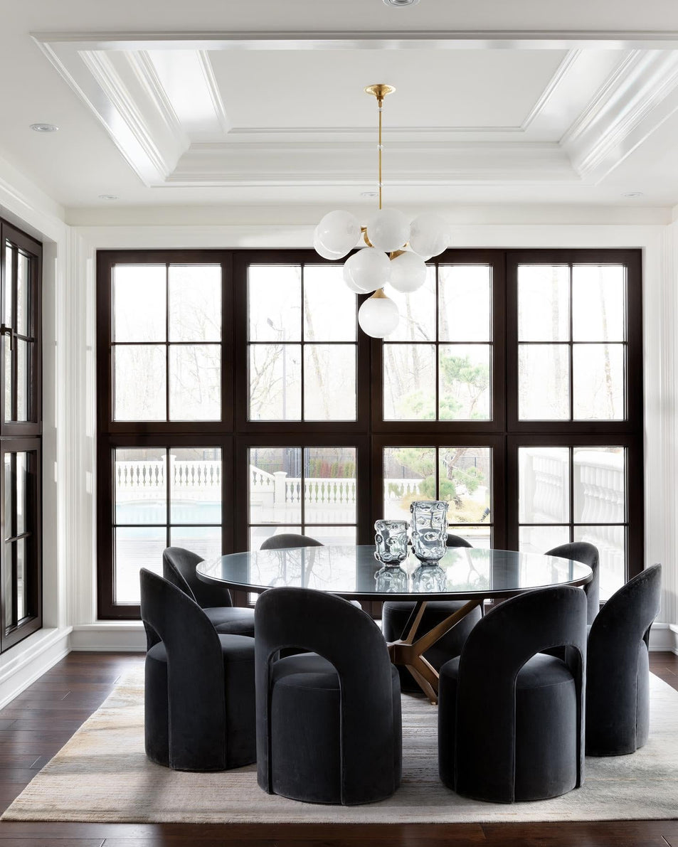 Cristol Tiered Chandelier, a premium Chandelier light by Visual Comfort & Co. Close - up image of its design.