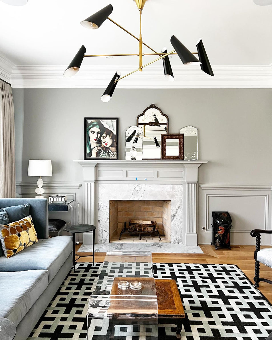 Franca Large Pivoting Chandelier, a premium Chandelier light by Visual Comfort & Co. Close - up image of its design.