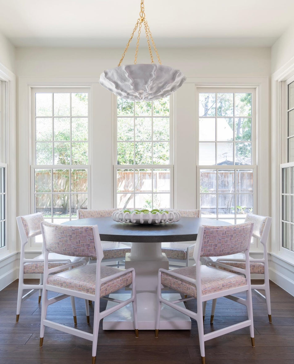 Benit Medium Sculpted Chandelier, a premium Chandelier light by Visual Comfort & Co. Close - up image of its design.