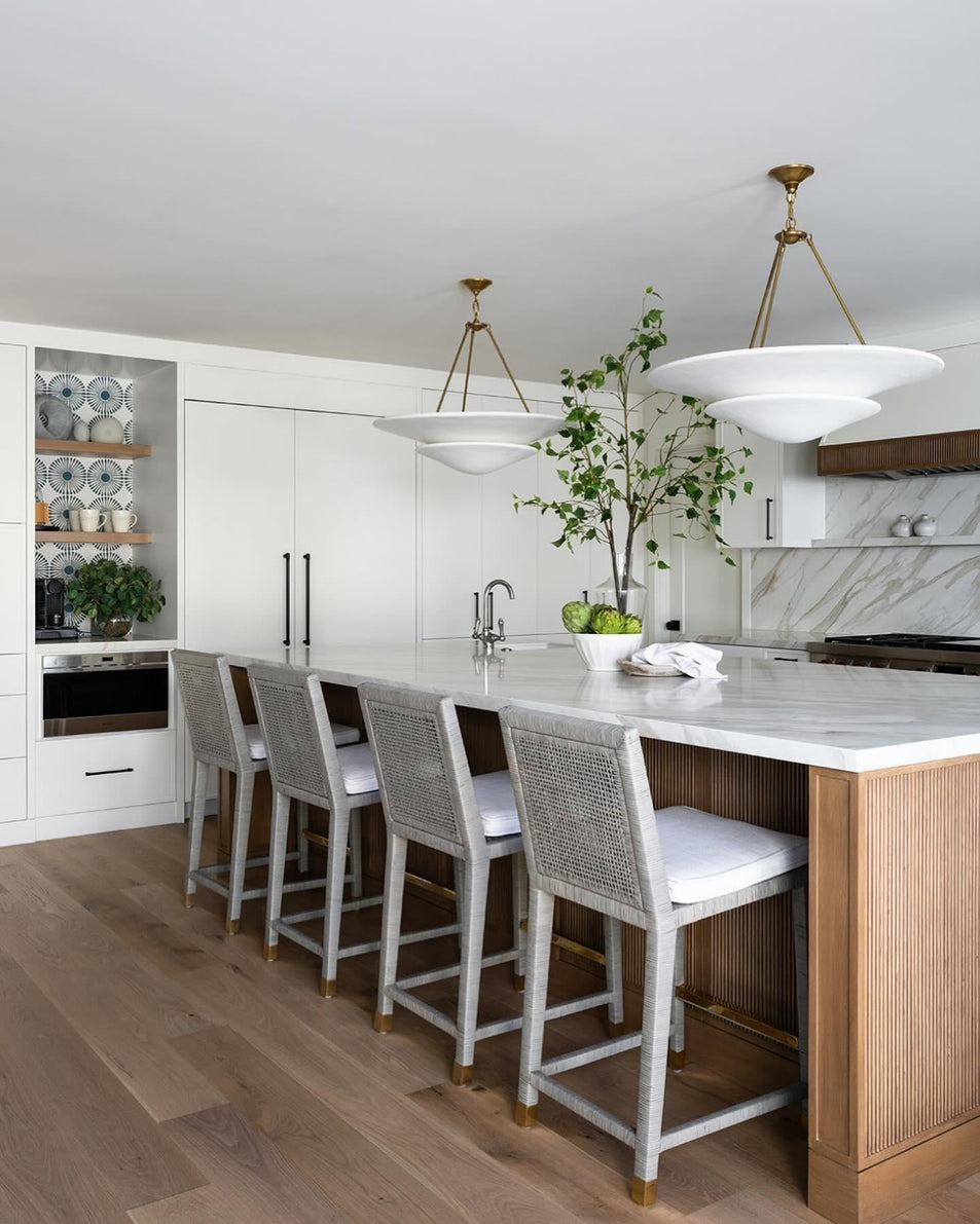 Mollino Large Tiered Chandelier, a premium Chandelier light by Visual Comfort & Co. Close - up image of its design.