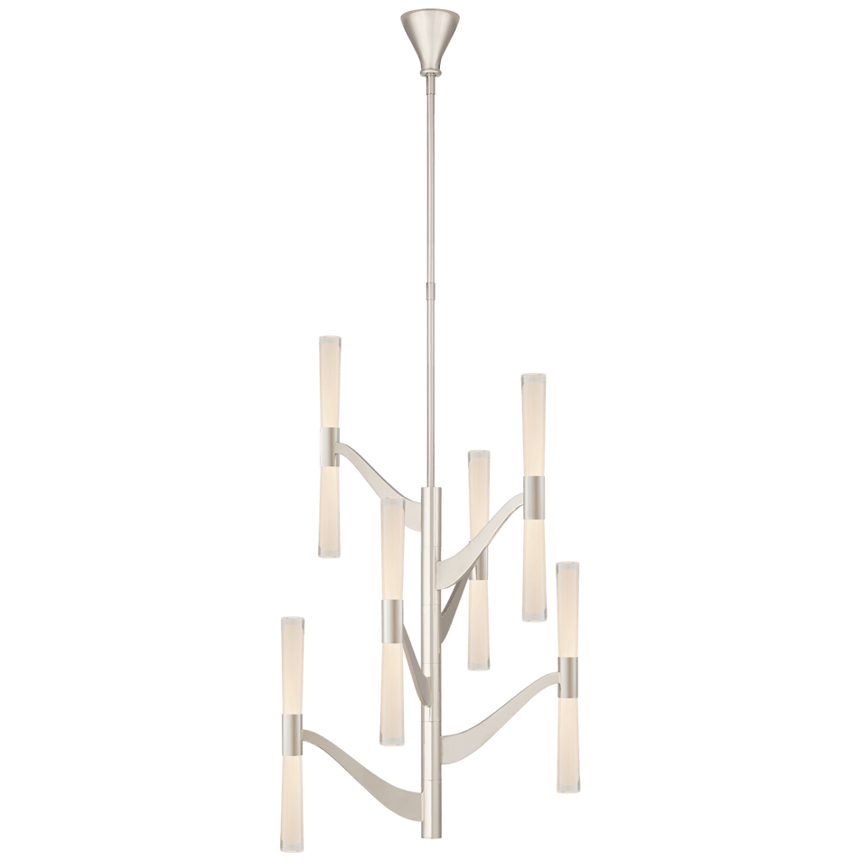 Brenta Medium Tall Chandelier, a premium Chandelier light by Visual Comfort & Co. Close - up image of its design.