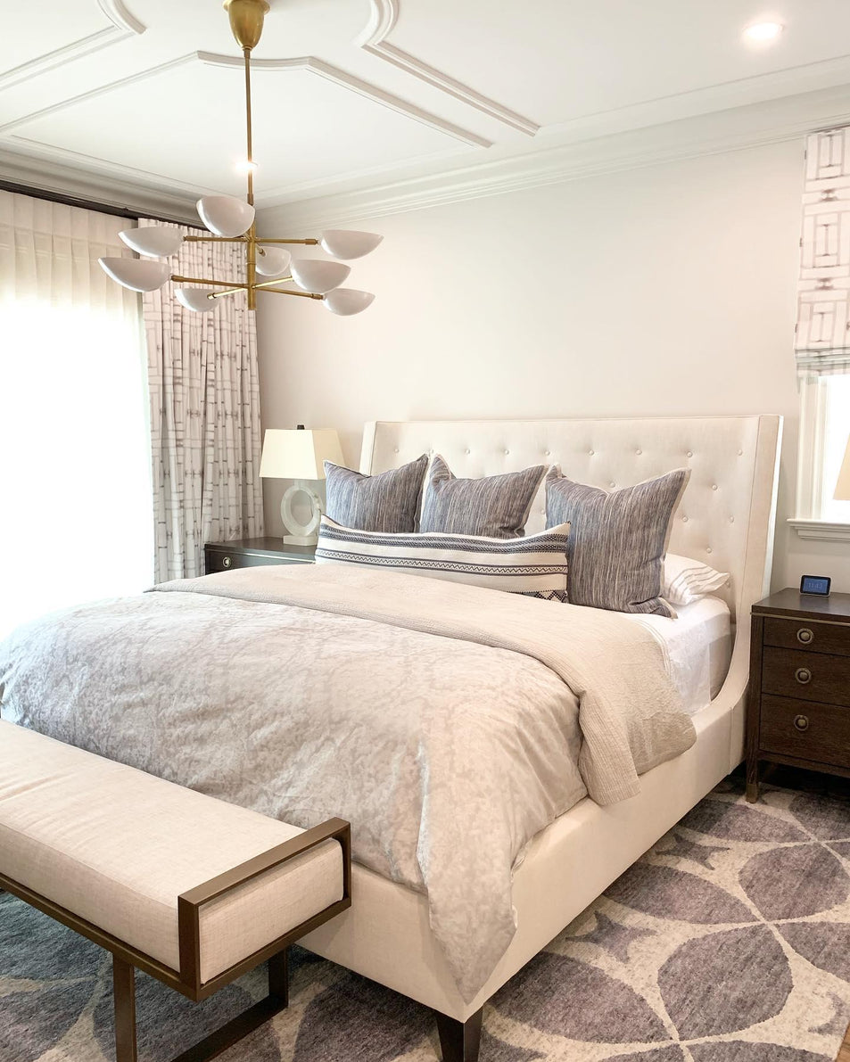 Graphic Large Two - Tier Chandelier, a premium Chandelier light by Visual Comfort & Co. Close - up image of its design.