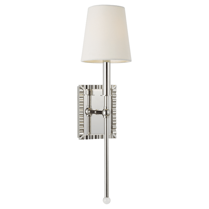 Baxley Sconce, a premium Decorative light by Visual Comfort & Co. Close - up image of its design.