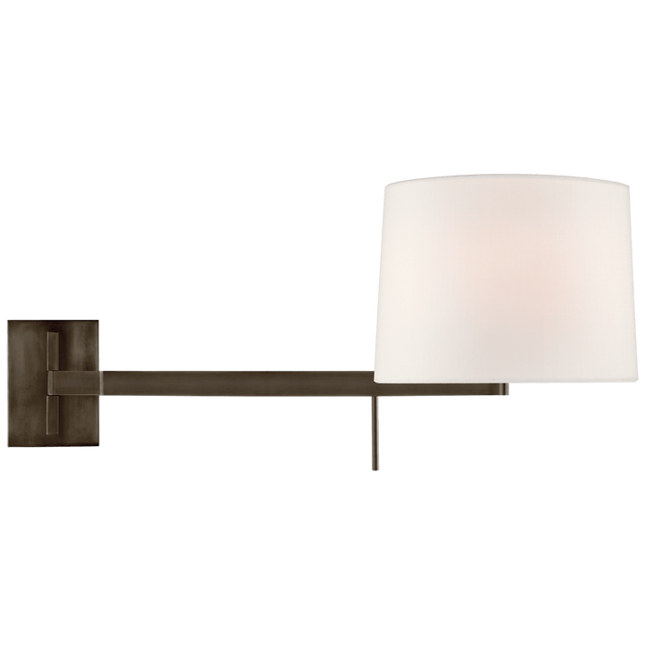 Sweep Medium Left Articulating Sconce, a premium light by Visual Comfort & Co. Close - up image of its design.