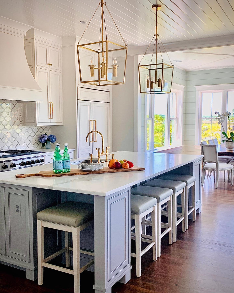 Cochere Medium Lantern, a premium Lantern light by Visual Comfort & Co. Close - up image of its design.