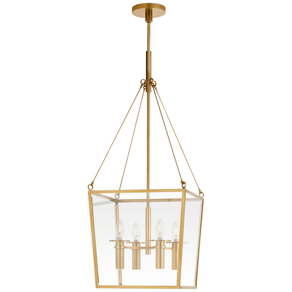 Cochere Medium Lantern, a premium Lantern light by Visual Comfort & Co. Close - up image of its design.