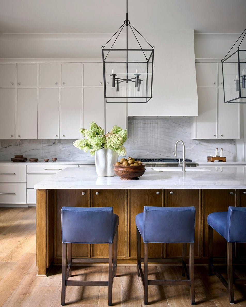 Cochere Large Lantern, a premium Lantern light by Visual Comfort & Co. Close - up image of its design.