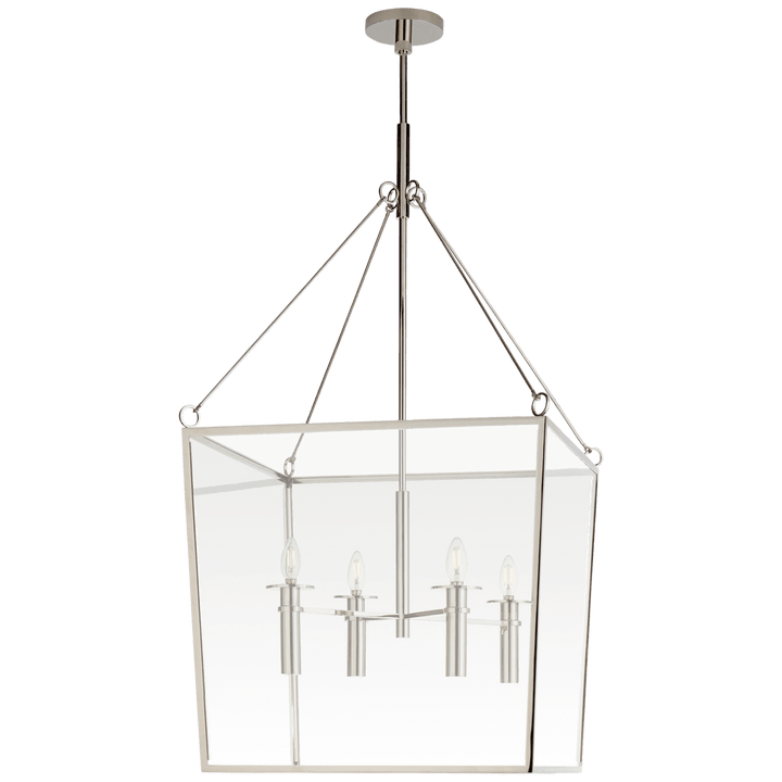 Cochere Large Lantern, a premium Lantern light by Visual Comfort & Co. Close - up image of its design.