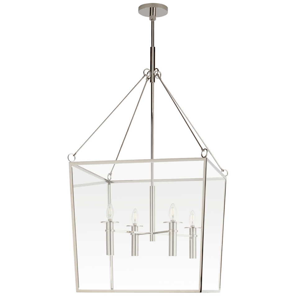 Cochere Large Lantern, a premium Lantern light by Visual Comfort & Co. Close - up image of its design.