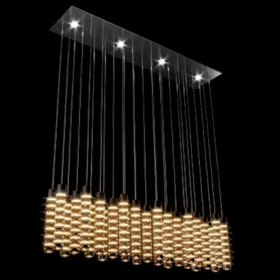 Black&More Rectangular Chandelier