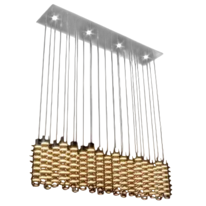 Lampadario rettangolare Black&More