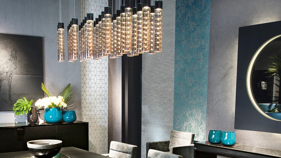 Black&More Rectangular Chandelier