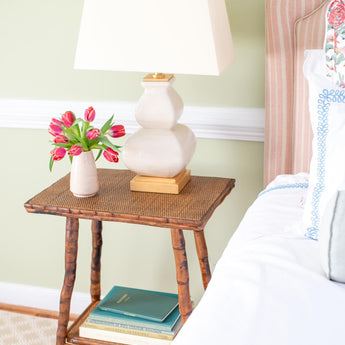 Fang Gourd Table Lamp, a premium Decorative light by Visual Comfort & Co. Close - up image of its design.