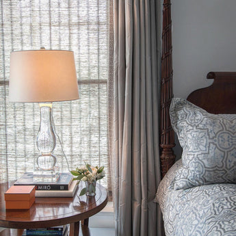 Contemporary Balustrade Table Lamp, a premium Decorative light by Visual Comfort & Co. Close - up image of its design.