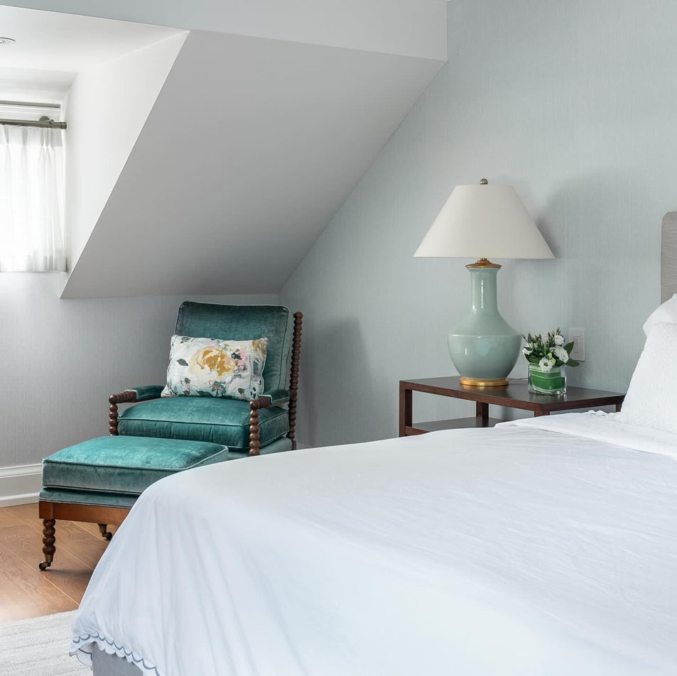 Lambay Table Lamp, a premium Decorative light by Visual Comfort & Co. Close - up image of its design.