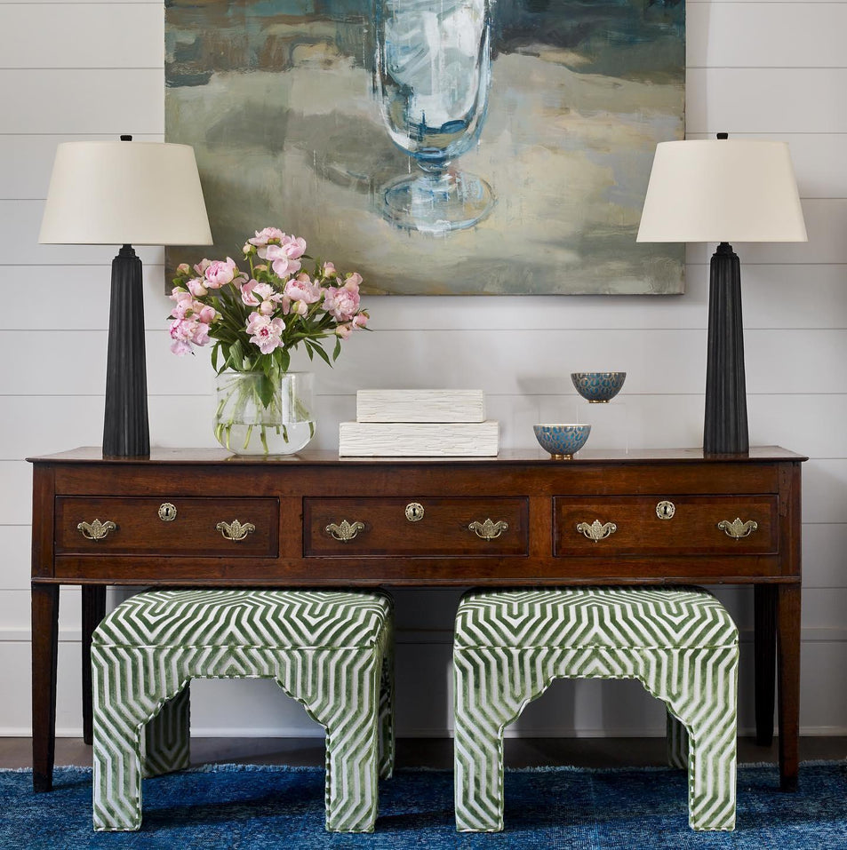 Fluted Spire Large Table Lamp, a premium Decorative light by Visual Comfort & Co. Close - up image of its design.