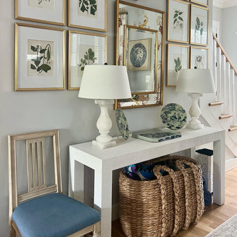 Balustrade Table Lamp, a premium Decorative light by Visual Comfort & Co. Close - up image of its design.