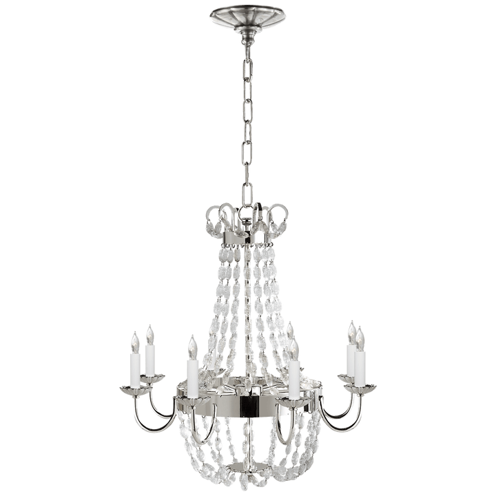 Paris Flea Market Medium Chandelier, a premium Chandelier light by Visual Comfort & Co. Close - up image of its design.