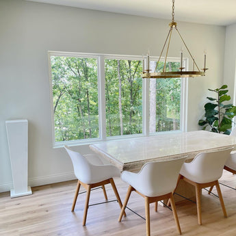 Launceton Ring Chandelier, a premium Chandelier light by Visual Comfort & Co. Close - up image of its design.