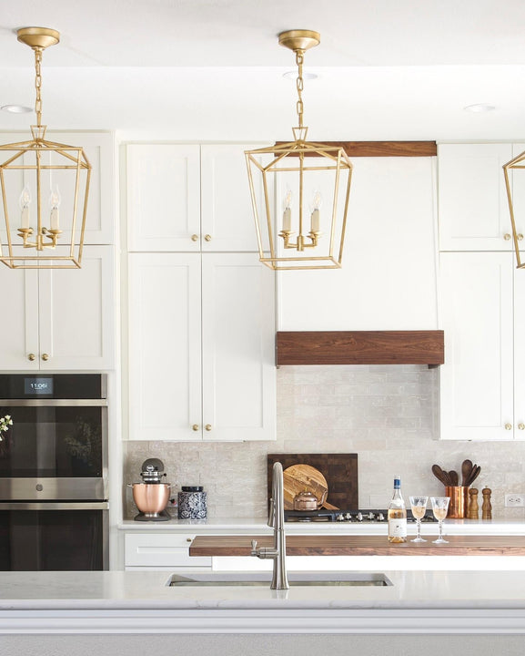 Darlana Small Lantern, a premium Lantern light by Visual Comfort & Co. Close - up image of its design.