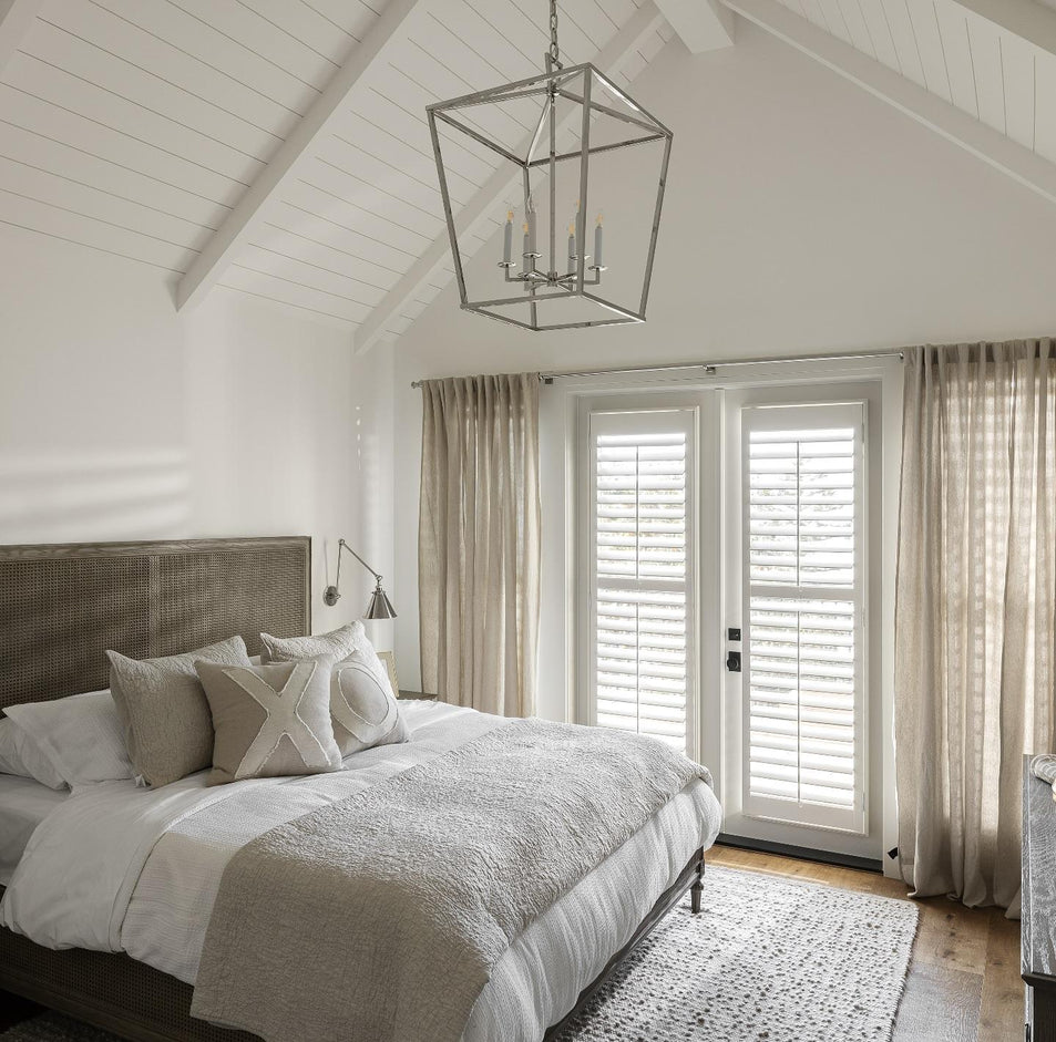 Darlana Large Lantern, a premium Lantern light by Visual Comfort & Co. Close - up image of its design.