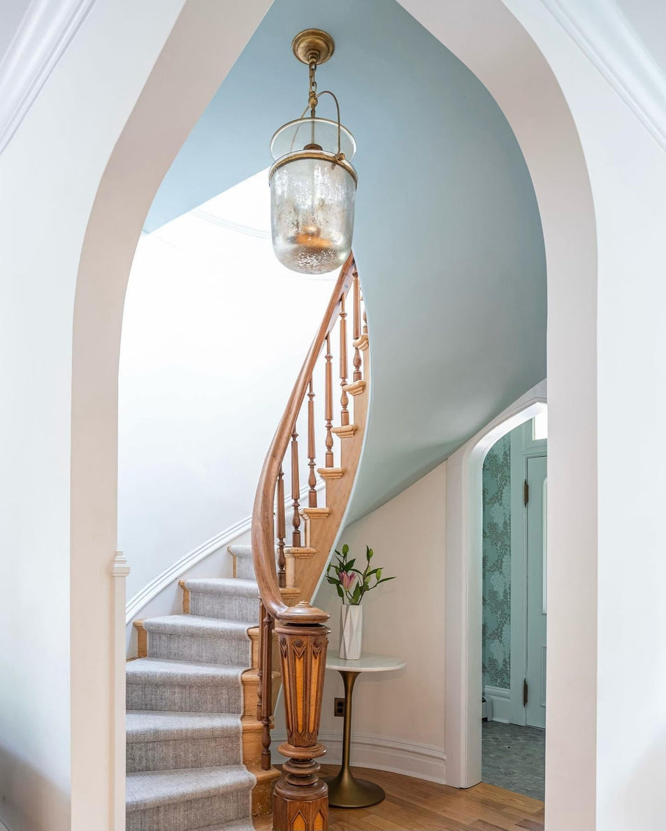 Lorford Small Smoke Bell Lantern, a premium Lantern light by Visual Comfort & Co. Close - up image of its design.