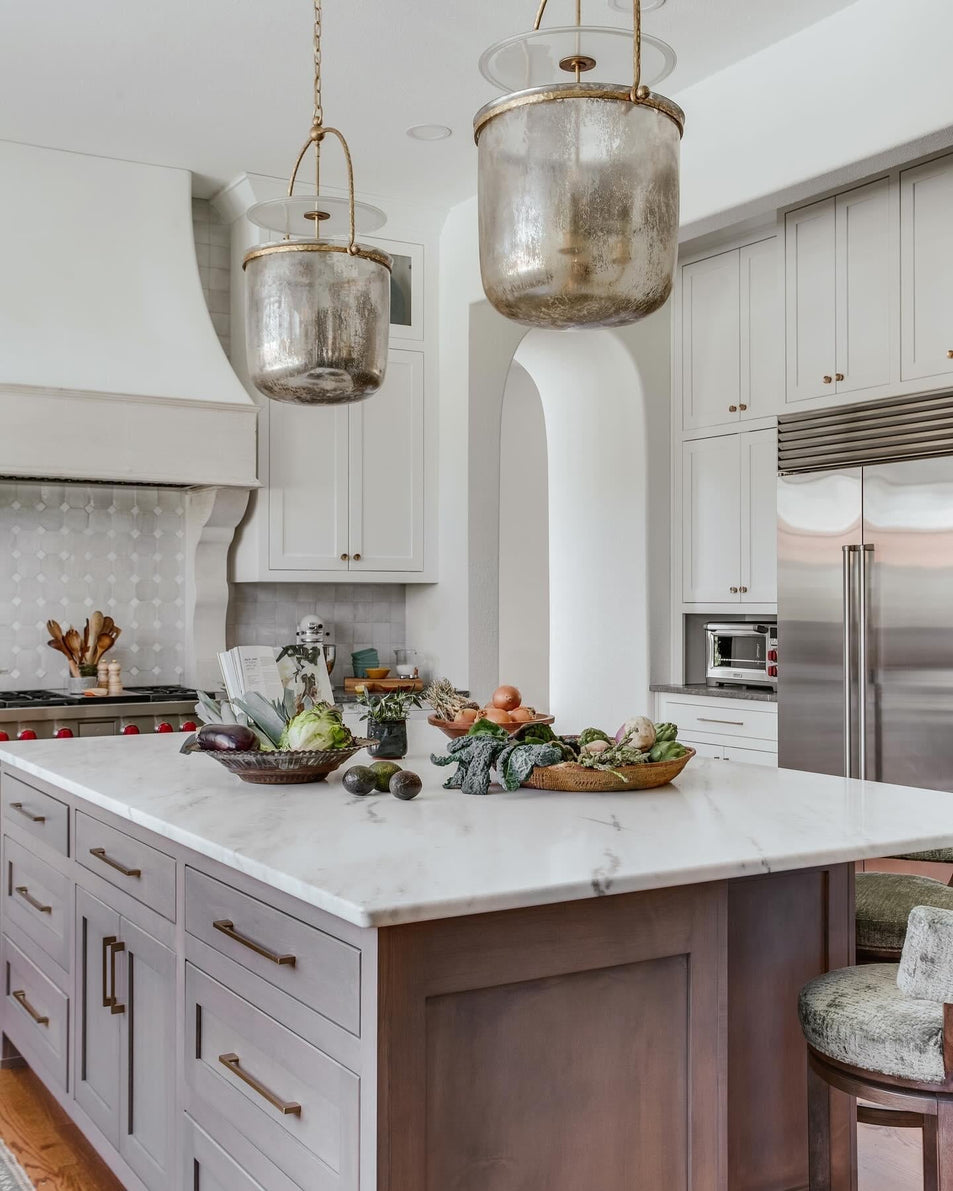 Lorford Smoke Bell Lantern, a premium Lantern light by Visual Comfort & Co. Close - up image of its design.