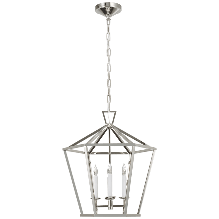 Darlana Medium Hexagonal Lantern, a premium Lantern light by Visual Comfort & Co. Close - up image of its design.