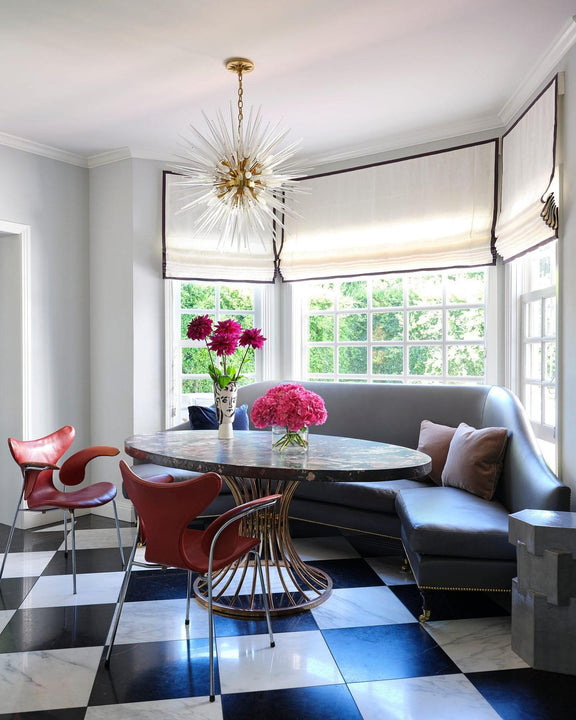 Quincy Medium Sputnik Chandelier, a premium Chandelier light by Visual Comfort & Co. Close - up image of its design.