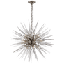 Quincy Medium Sputnik Chandelier, a premium Chandelier light by Visual Comfort & Co. Close - up image of its design.